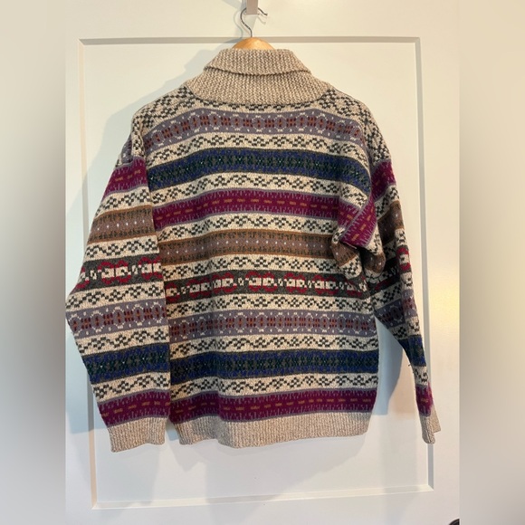 Vtg Eddie Bauer Fair Isle Wool Sweater Unisex 
Heritage Nordic Cabin Cozy Sz M - Picture 7 of 9